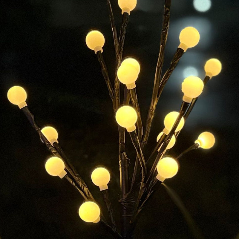 Lampe de jardin solaire à branches d'arbre LED
