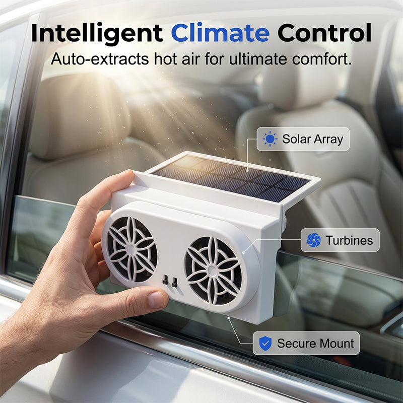 Ventilateur de voiture à énergie solaire