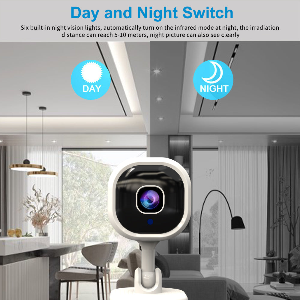 Caméra de sécurité intelligente HD sans fil 2026 – rotation à 360°, vision nocturne et audio bidirectionnel. Gardez un œil sur votre maison, à tout moment !