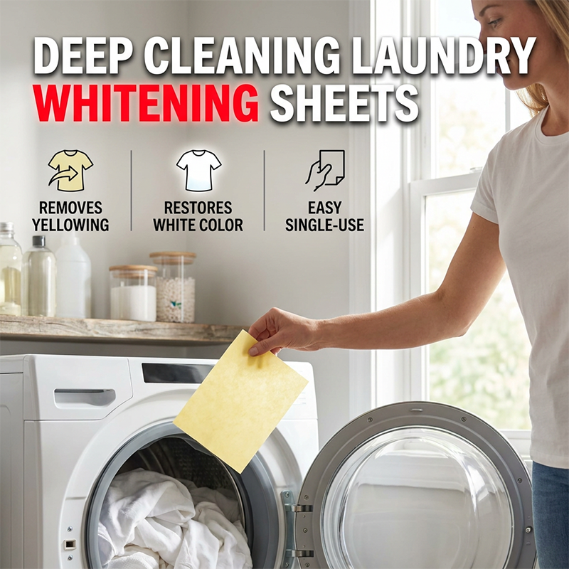 Feuilles de blanchiment de linge pour nettoyage en profondeur, puissant détachant, feuilles de nettoyage de linge pour éclaircir les tissus