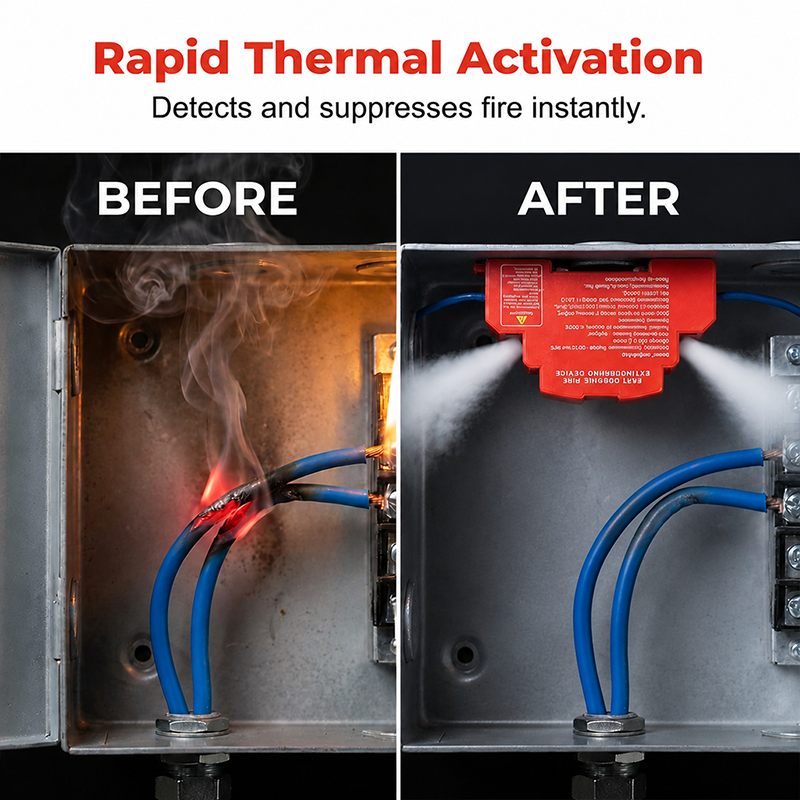 Extincteur automatique à déclenchement thermique