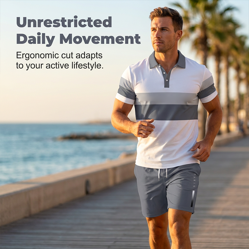 Ensemble deux pièces chemise et short pour homme