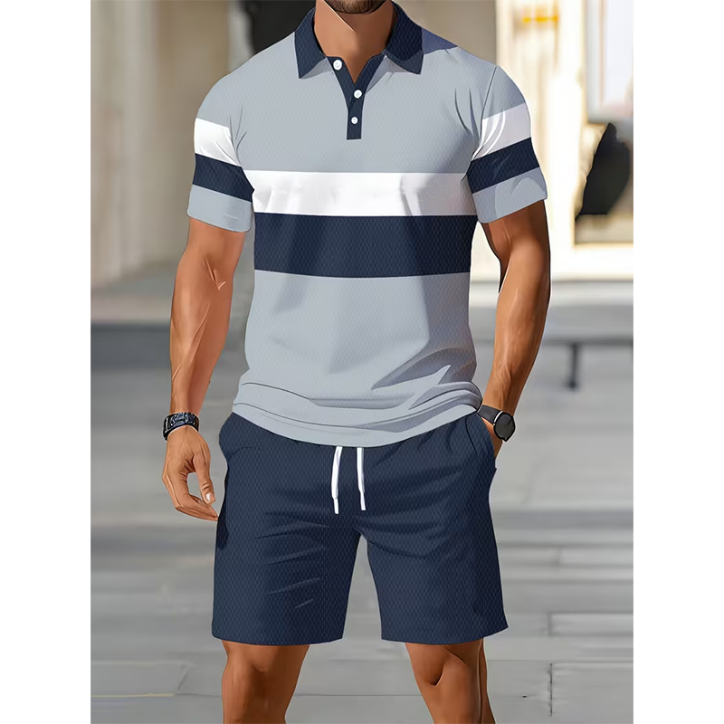 Ensemble deux pièces chemise et short pour homme