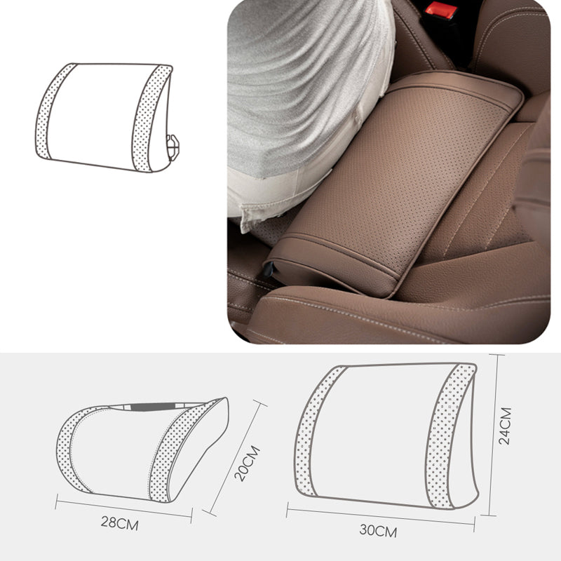 Ensemble appuie-tête et support lombaire ergonomiques pour sièges de voiture