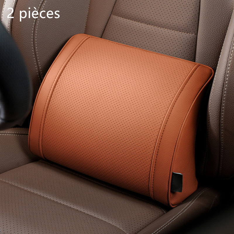 Ensemble appuie-tête et support lombaire ergonomiques pour sièges de voiture