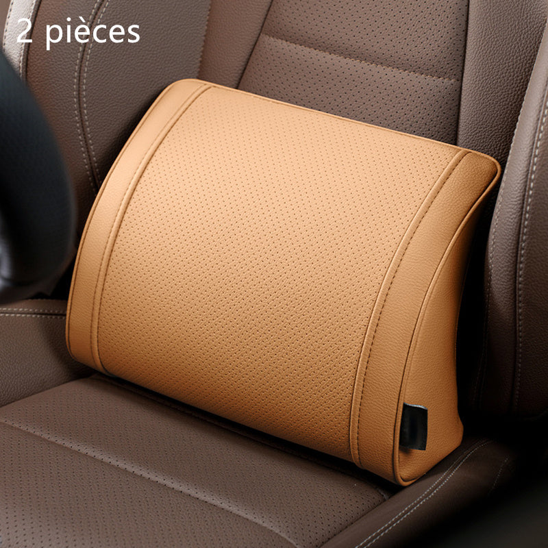 Ensemble appuie-tête et support lombaire ergonomiques pour sièges de voiture