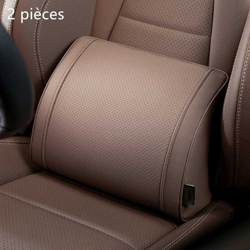 Ensemble appuie-tête et support lombaire ergonomiques pour sièges de voiture