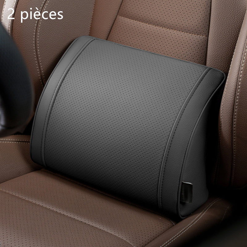 Ensemble appuie-tête et support lombaire ergonomiques pour sièges de voiture