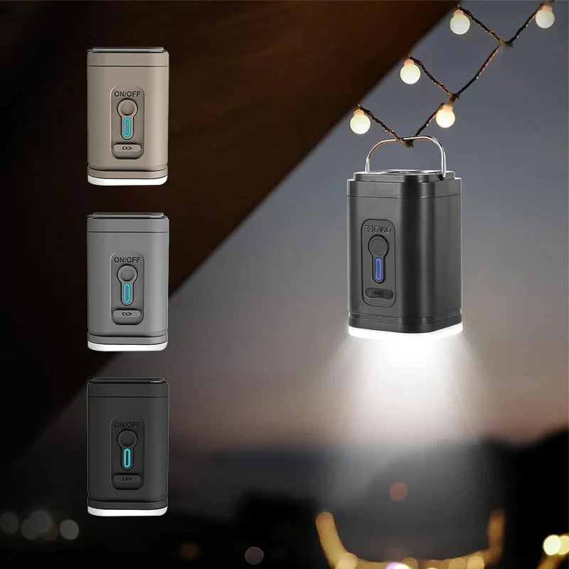 Pompe à air de camping rechargeable – Lumière LED, gonflage rapide, compacte
