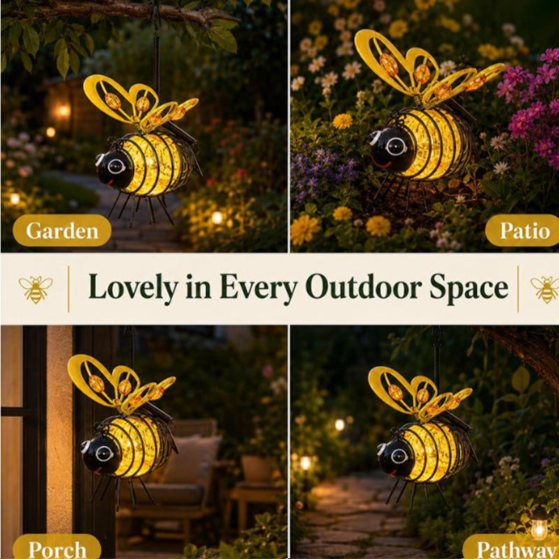 Suspension solaire avec abeille pour l'extérieur - Le cadeau idéal pour les amoureux des plantes, les mamans, ou simplement tous ceux qui aiment sourire