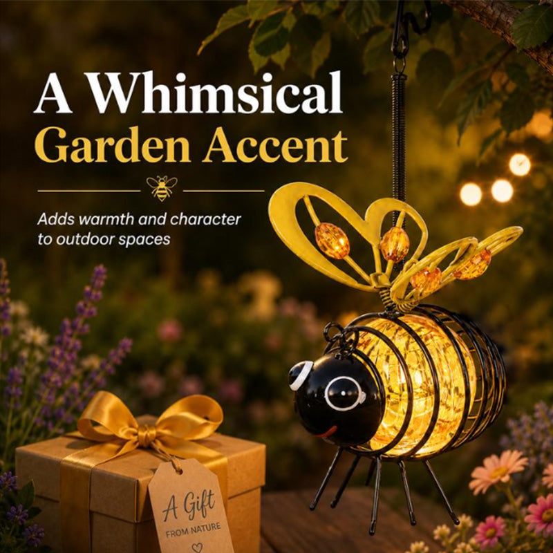 Suspension solaire avec abeille pour l'extérieur - Le cadeau idéal pour les amoureux des plantes, les mamans, ou simplement tous ceux qui aiment sourire