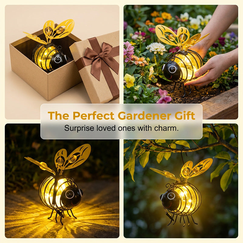Suspension solaire avec abeille pour l'extérieur - Le cadeau idéal pour les amoureux des plantes, les mamans, ou simplement tous ceux qui aiment sourire