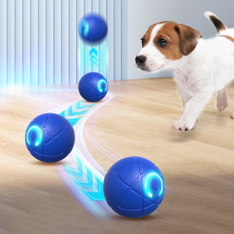 BALLE INTELLIGENTE INTERACTIVE POUR ANIMAUX DE COMPAGNIE AVEC TÉLÉCOMMANDE — 3 Modes Interactifs | E-TPU Résistant à la Mastication | Rechargeable USB-C