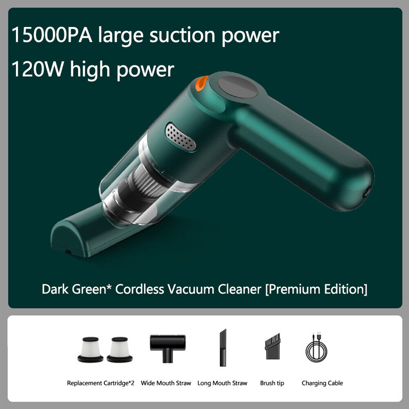 Aspirateur de voiture sans fil - Aspiration de 10 000 Pa, léger, longue durée de vie de la batterie !