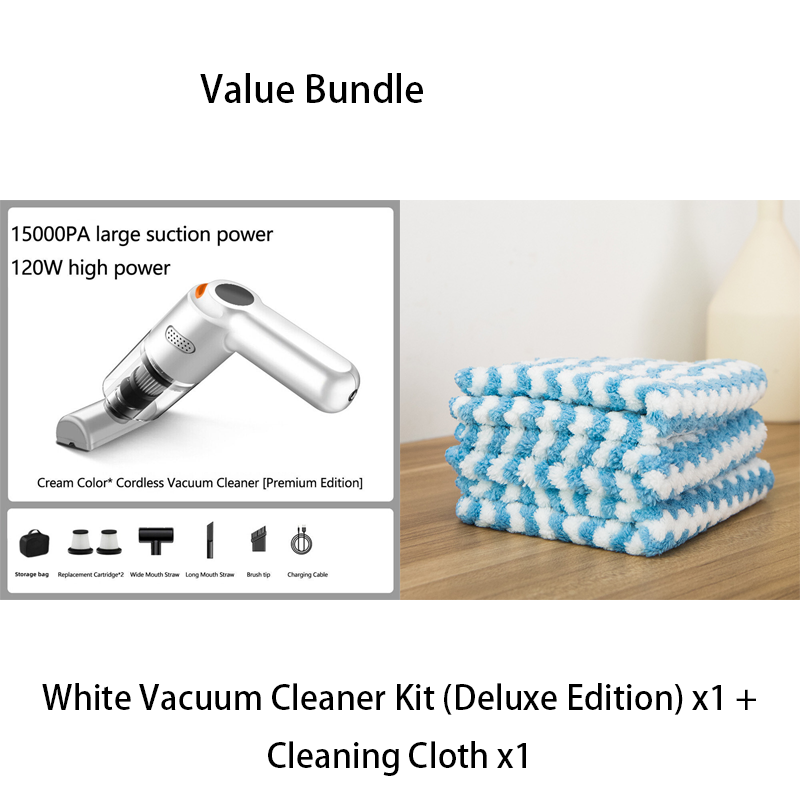 Aspirateur de voiture sans fil - Aspiration de 10 000 Pa, léger, longue durée de vie de la batterie !