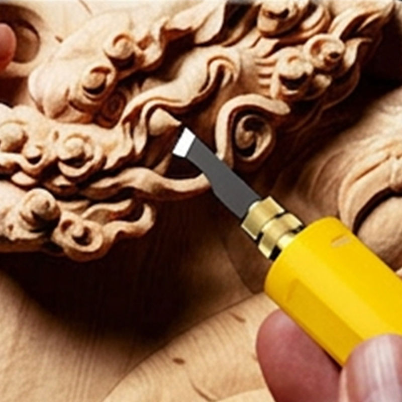 Ensemble d'outils de sculpture électrique tout-en-un : précis, puissant et polyvalent, parfait pour le bois, le linoléum et les projets de bricolage.