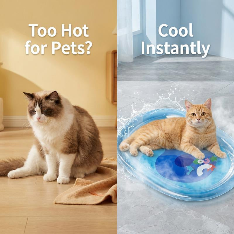 Lit de refroidissement gonflable pour chats