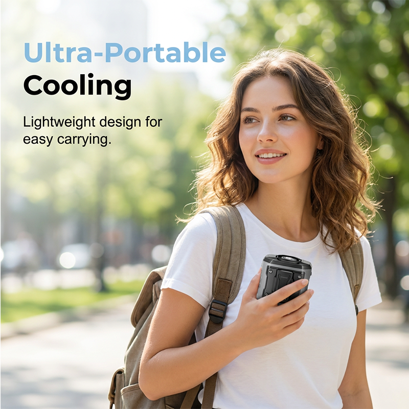 Ventilateur de refroidissement portable haute vitesse à clipser à la taille (modèle 2026)
