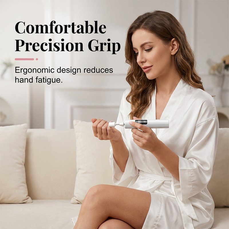 Polissoir à ongles électrique professionnel 2026 – Lisse les ongles épais, affichage 99 vitesses. Têtes multiples pour façonner et polir. Salon à domicile !
