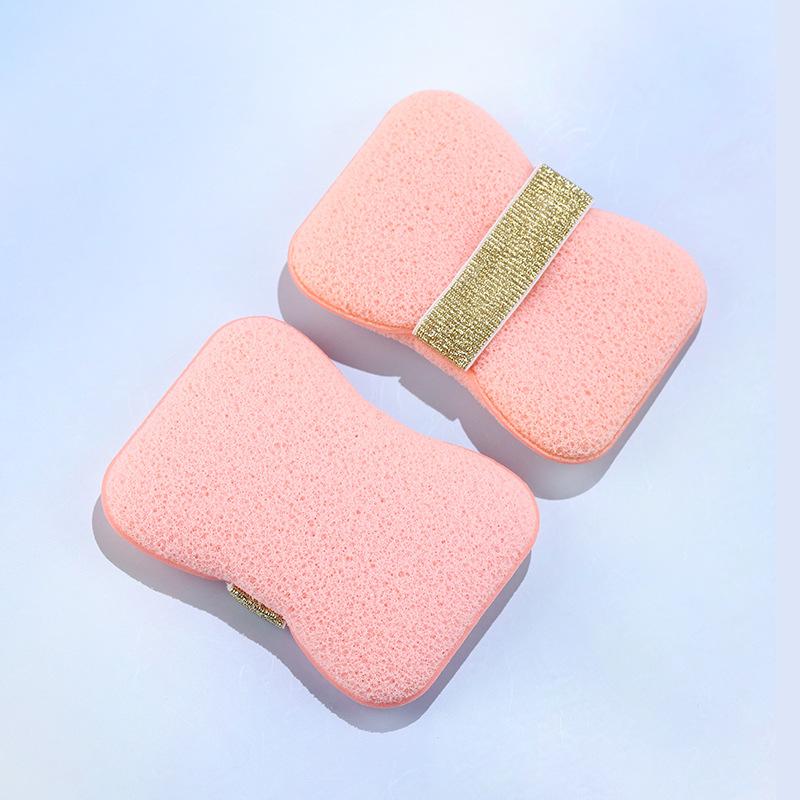 Sac moussant de bain double face