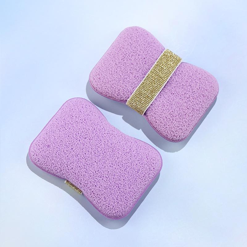 Sac moussant de bain double face