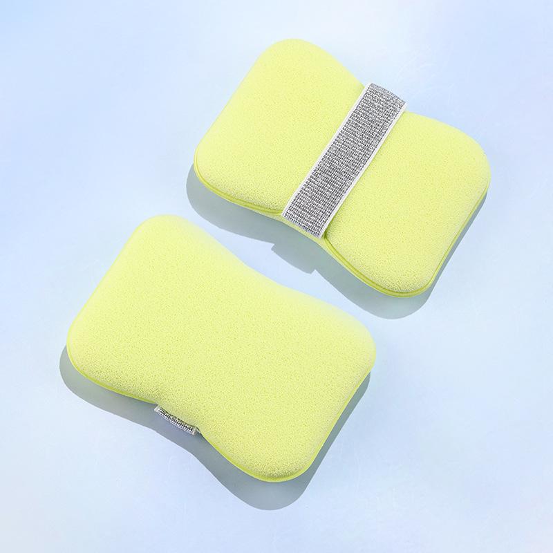 Sac moussant de bain double face