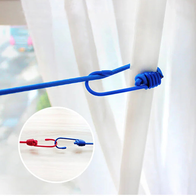 Corde à linge de voyage portable et rétractable