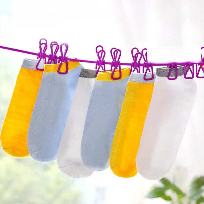Corde à linge de voyage portable et rétractable
