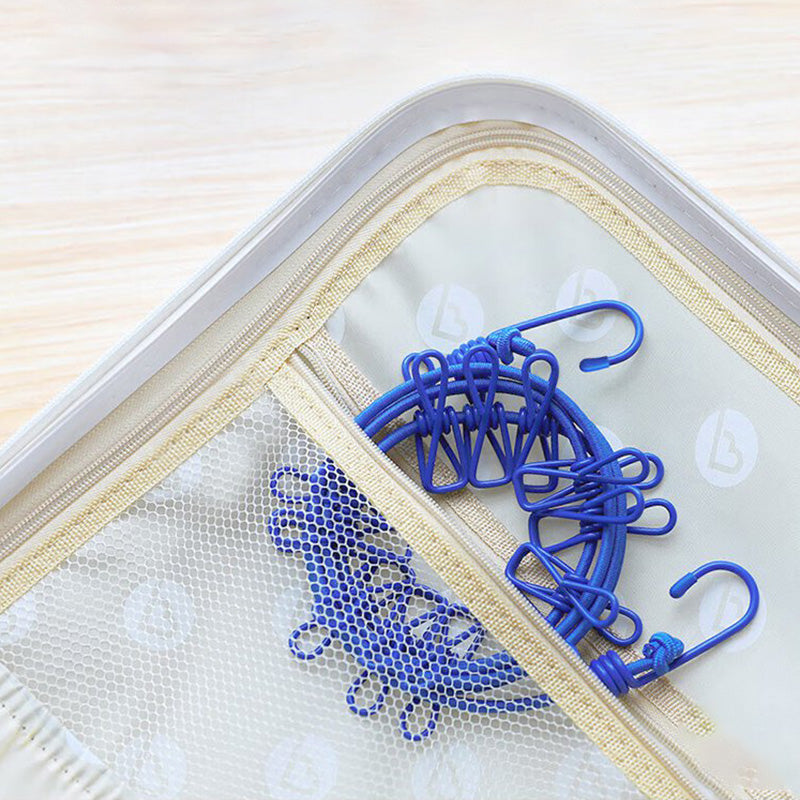 Corde à linge de voyage portable et rétractable