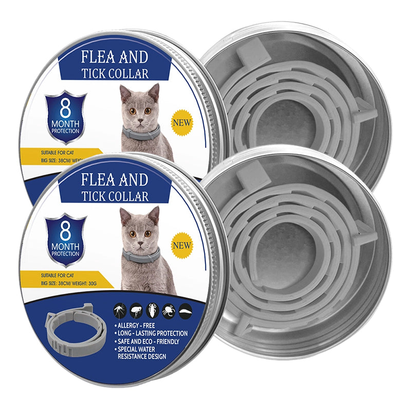 Colliers anti-puces et tiques réglables pour chiens et chats