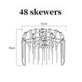 Support à brochettes pour friteuse à air en acier inoxydable