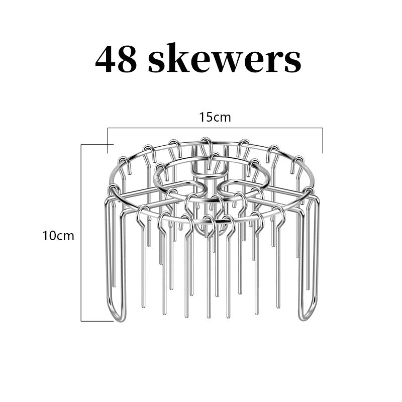 Support à brochettes pour friteuse à air en acier inoxydable