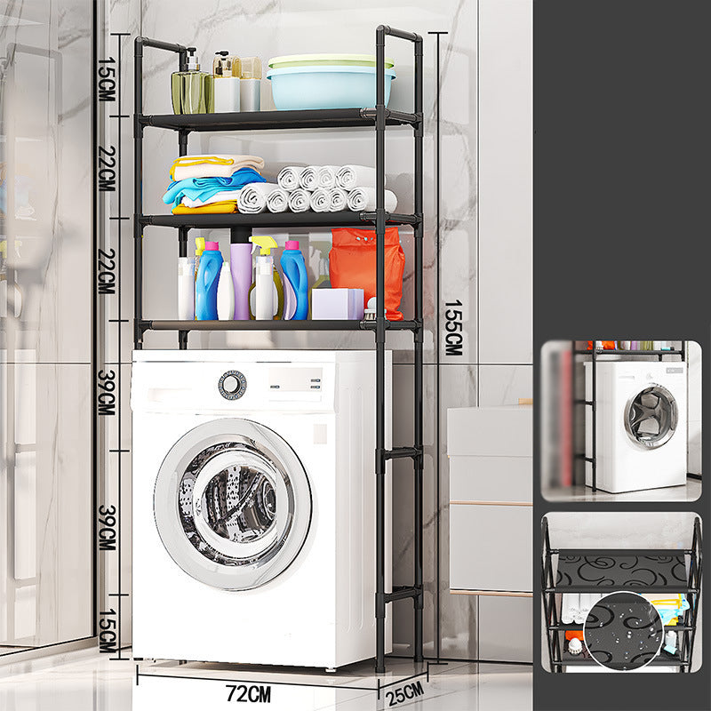 Étagère de rangement sans perçage pour salle de bain et buanderie, nouveauté 2026 très tendance