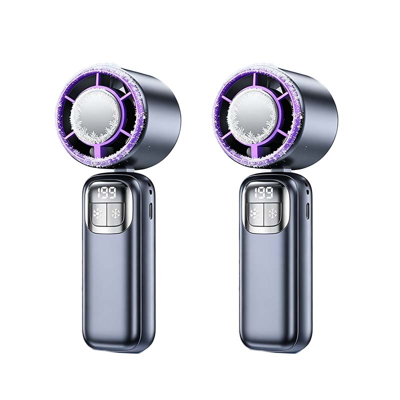 Ventilateur portatif pliable avec affichage LED