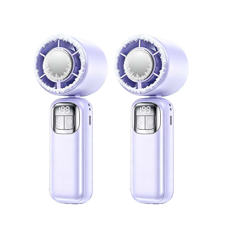 Ventilateur portatif pliable avec affichage LED