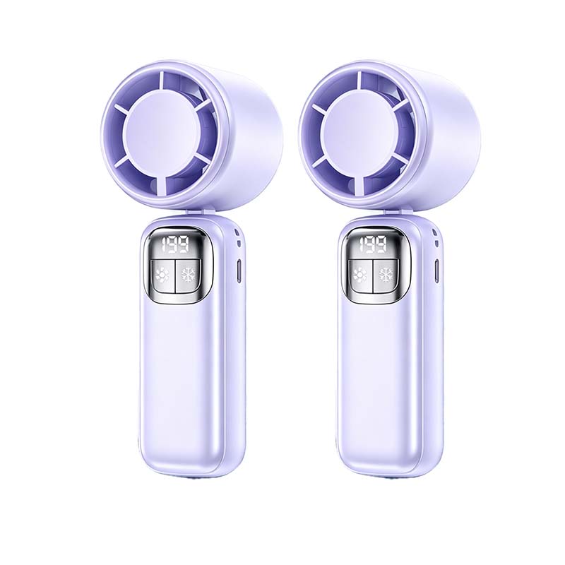 Ventilateur portatif pliable avec affichage LED