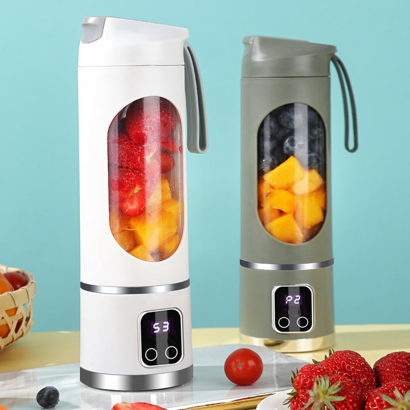 Été – Tasse de jus portable mini rechargeable, mélangeur personnel multifonctionnel pour jus frais en déplacement