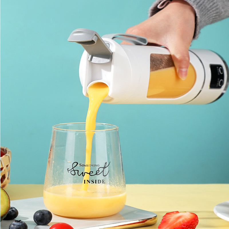 Été – Tasse de jus portable mini rechargeable, mélangeur personnel multifonctionnel pour jus frais en déplacement