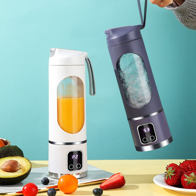 Été – Tasse de jus portable mini rechargeable, mélangeur personnel multifonctionnel pour jus frais en déplacement