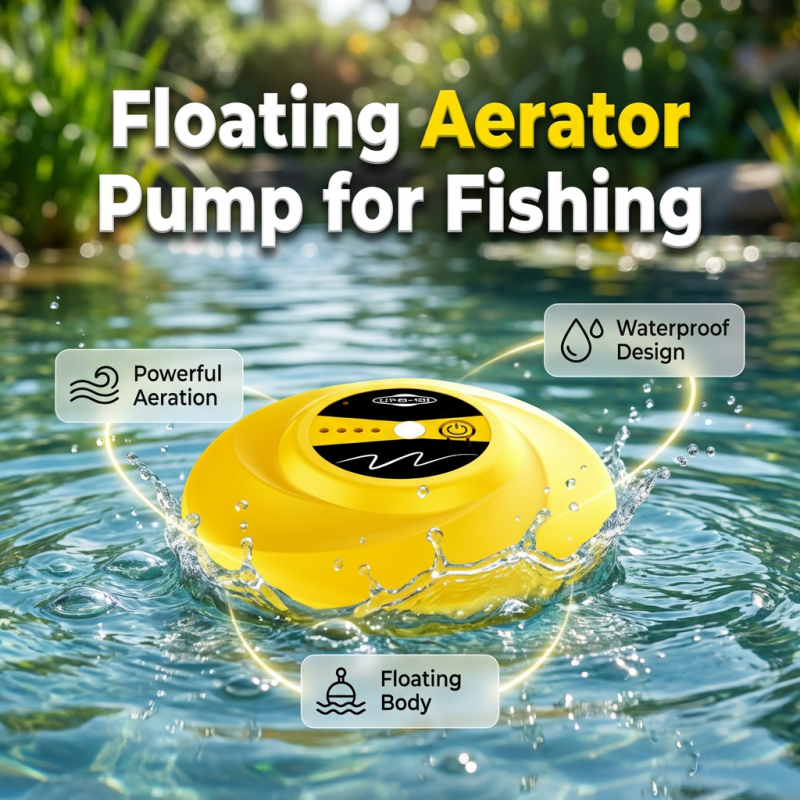 Pompe d'aération flottante pour la pêche