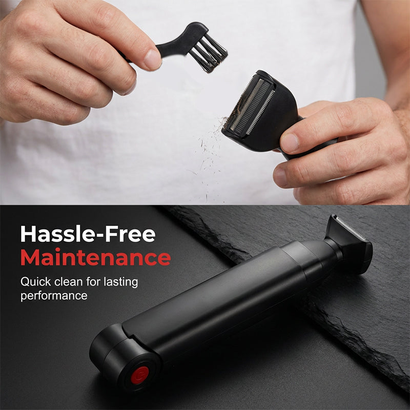 Tondeuse corps Reach-Anywhere 2026 – Manche extensible, têtes de précision. Épilez-vous le dos, le torse et les jambes vous-même – pas besoin d'aide !