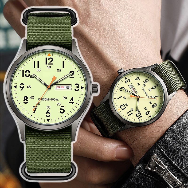 Montre à quartz pour homme avec affichage lumineux – brille dans le noir, rayonne toute la journée ! Un style classique pour toutes les occasions.