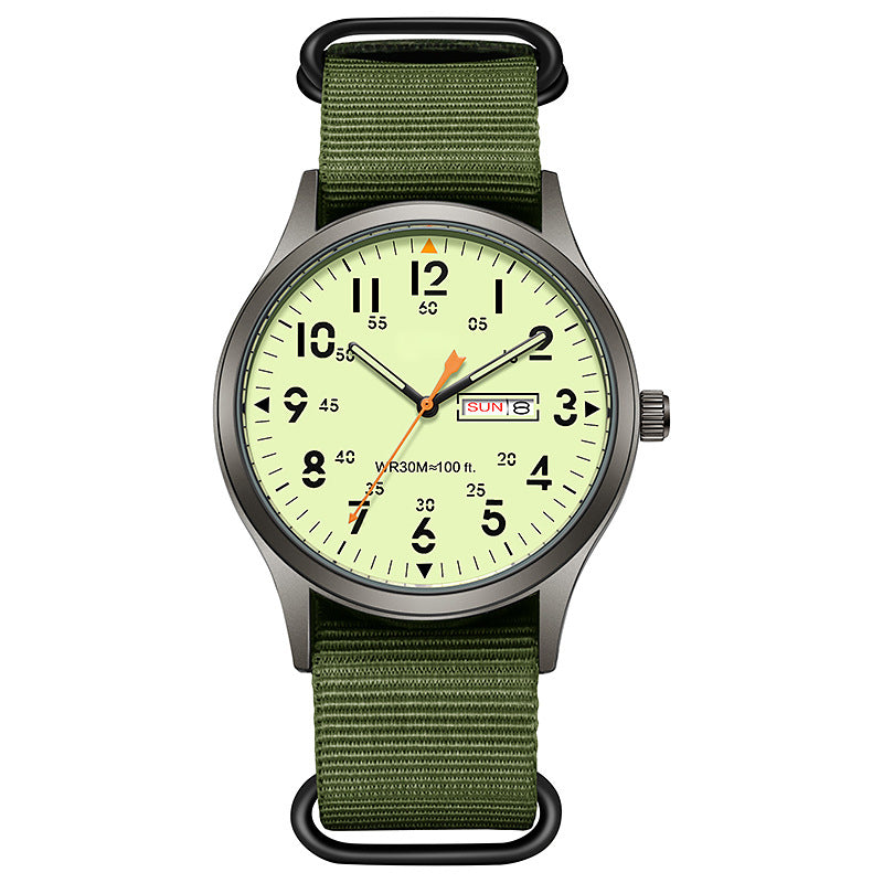 Montre à quartz pour homme avec affichage lumineux – brille dans le noir, rayonne toute la journée ! Un style classique pour toutes les occasions.