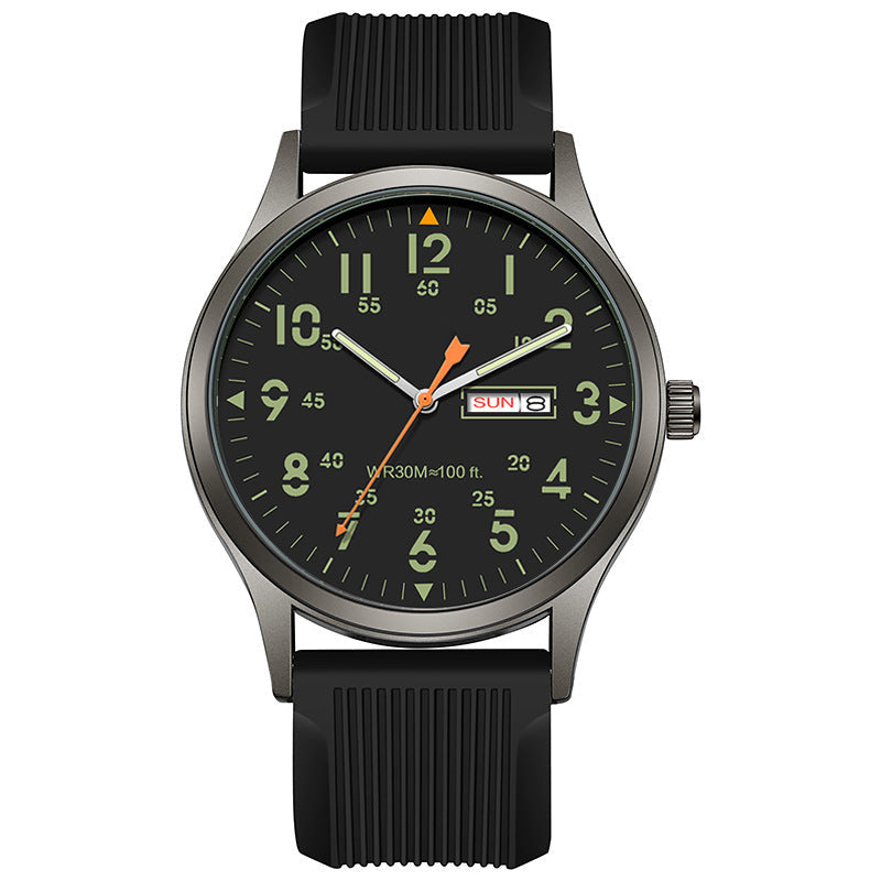 Montre à quartz pour homme avec affichage lumineux – brille dans le noir, rayonne toute la journée ! Un style classique pour toutes les occasions.