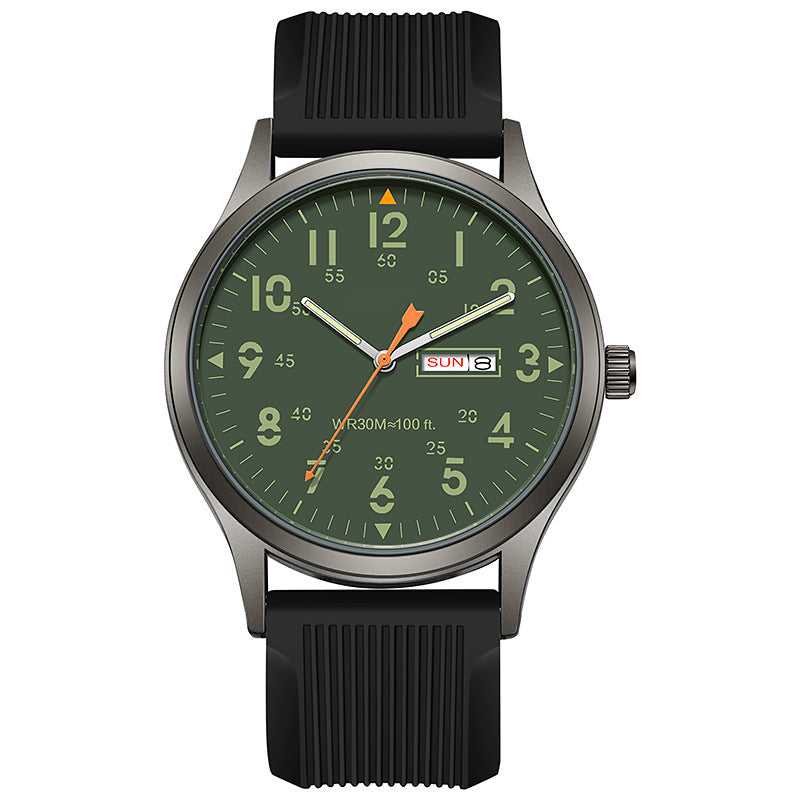 Montre à quartz pour homme avec affichage lumineux – brille dans le noir, rayonne toute la journée ! Un style classique pour toutes les occasions.