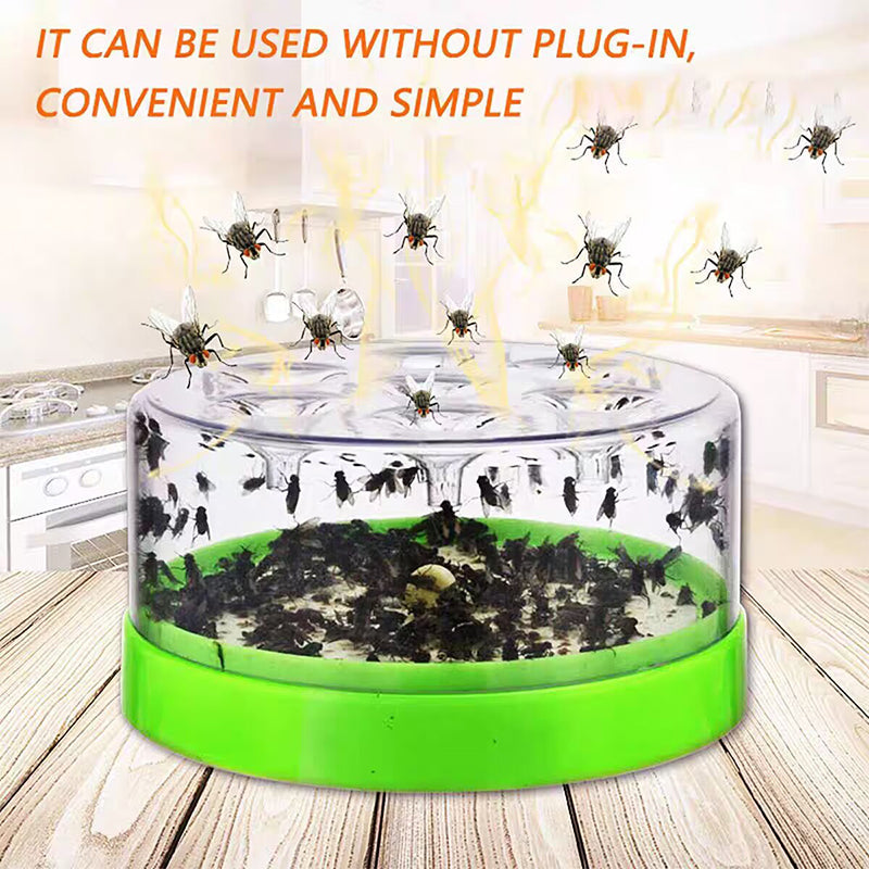 Piège à mouches réutilisable : sans électricité, sans poison ! Utilisation sûre dans la cuisine, autour des enfants et des animaux domestiques.