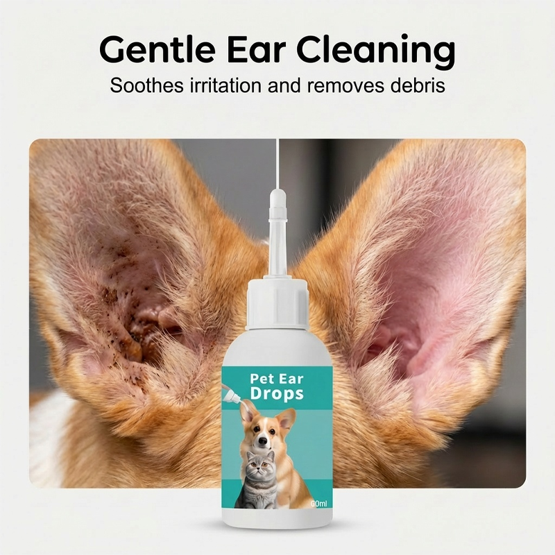 Gouttes Nettoyantes Douces pour les Oreilles d'Animaux – Dites Adieu aux Maladies du Conduit Auditif Externe