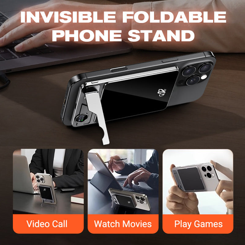 Chargeur portable magnétique ultra-fin avec support
