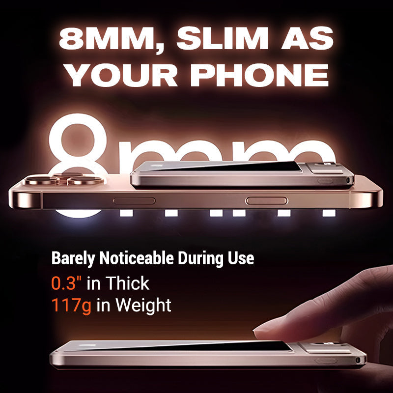 Chargeur portable magnétique ultra-fin avec support