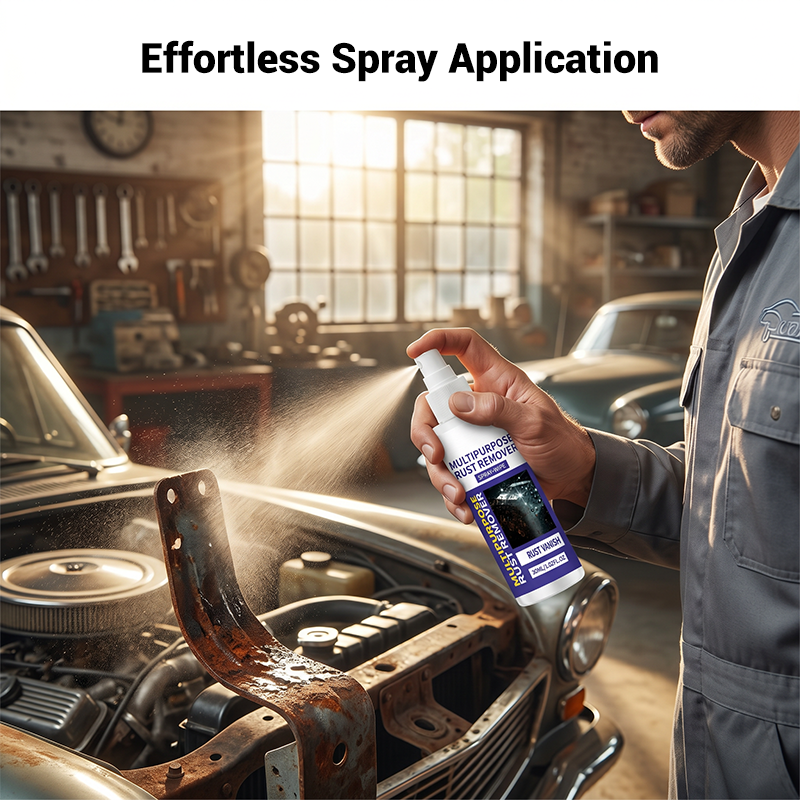 Spray lustreur et antirouille pour voitures et outils